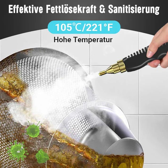Tragbarer Hochtemperatur-Dampfreiniger mit Druckbeaufschlagung